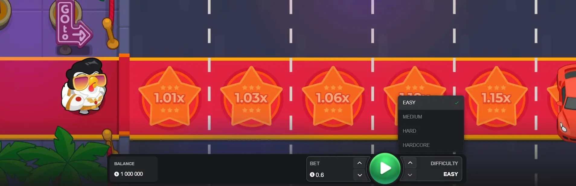 Chicken Road Vegas levels.